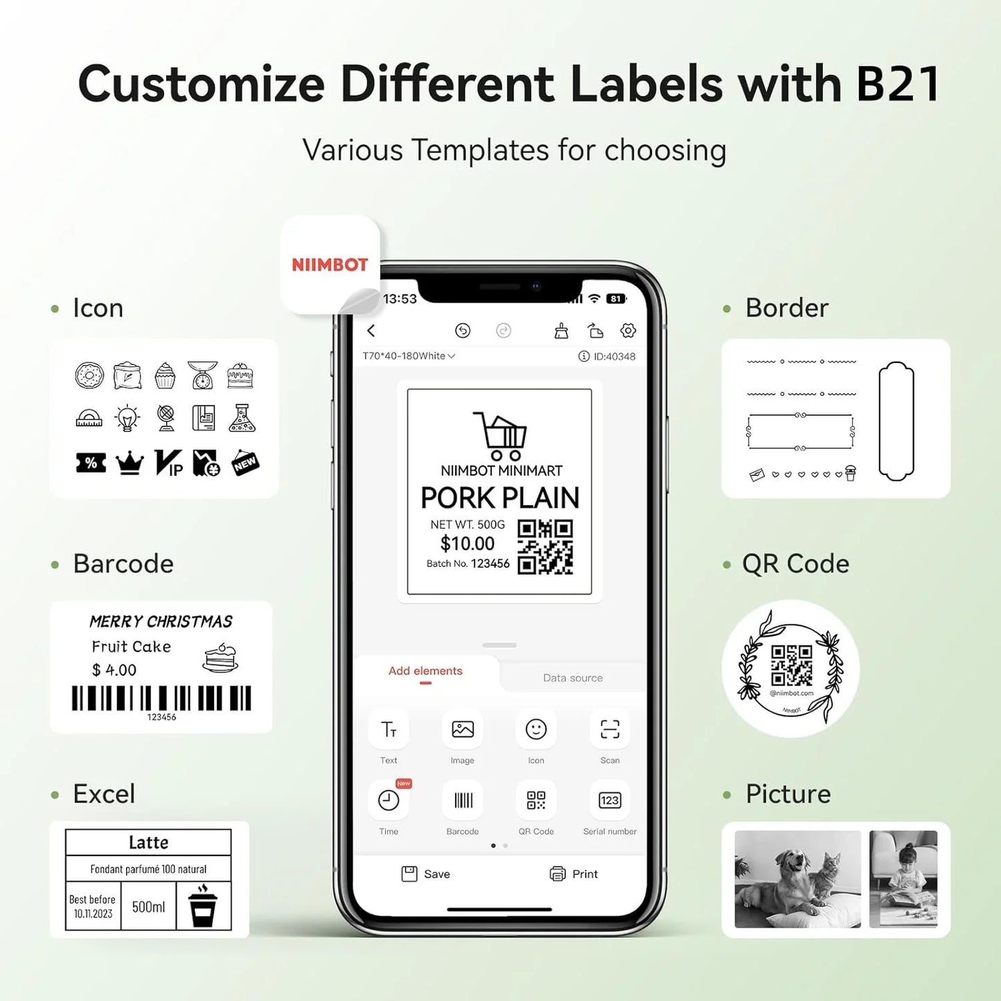 SnapLabel B21